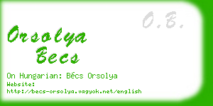 orsolya becs business card